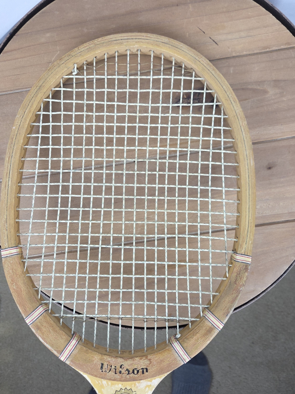 Jack Kramer Vintage Wooden Tennis Racket in Brown and Natural Wood - Picture 11 of 14